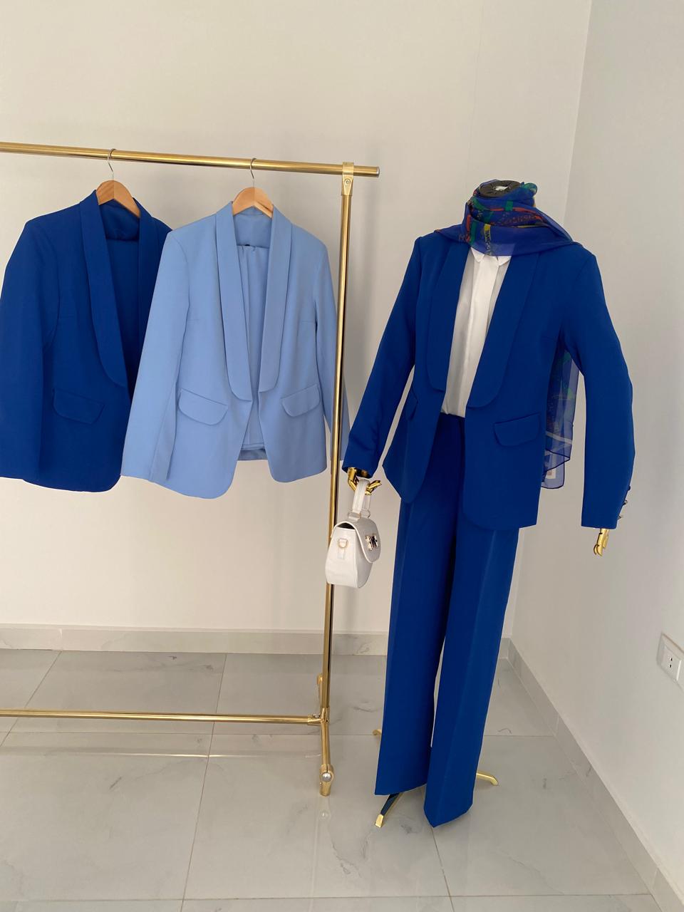 Suit With Sleeve Detail